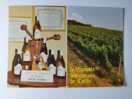 COIFFY LE HAUT (Haute-Marne 52) Vignoble Vins Côteaux Carte Publicitaire Bon De Commande Vin CONCOURS AGRICOLE 1990 - Visitekaartjes