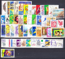 France (années 90) Lot  De 50 Timbres Grands Formats Oblitérés Différents (lot1) - Used Stamps