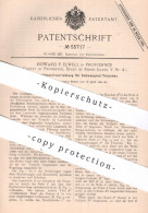 Original Patent - Howard P. Elwell , Providence , Rhode Island , USA | 1890 | Druckluftlanciervorrichtung Für Torpedos ! - Historische Dokumente