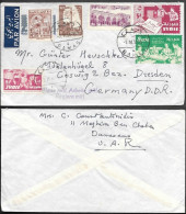 Syria Cover Mailed To Germany 1959. Multiple Stamps - Syria