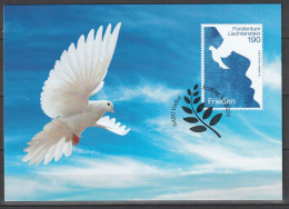 Liechtenstein 2024 Frieden Friedenstaube FDC Ersttag - FDC