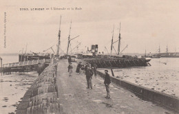 56 LORIENT    L'Estacade Et La Rade  ...avec Multes Tonneaux     TB Plan     Env. 1910. - Lorient