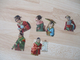 LOT DE 6 DECOUPI JAPON JAPAN  CHROMO - Infantes