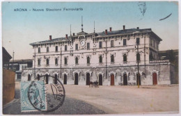 ARONA - Nuova Stazione Ferroviaria  - CPA 1911 - Sonstige & Ohne Zuordnung