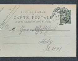 Carte Postale Cachet Allemand Entier Postaux Le 1/9/1919 - Briefe U. Dokumente