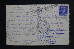 FRANCE - Griffe " Revoir 1re Adresse " Sur Carte Postale De La Loupe En 1959 - L 153126 - 1921-1960: Modern Tijdperk