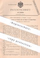 Original Patent - John Whitehead , Fiume , Ungarn , 1897 , Lancieren Von Torpedos Unter Wasser | Torpedo - Documents Historiques