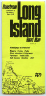 Long Island Road Map.Manhattan To Montauk.U.S.A.Carte Géographique. - Dépliants Touristiques