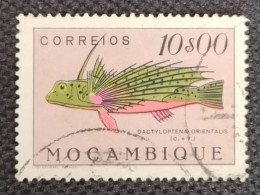 MOZPO0375U5 - Fishes - 10$00 Used Stamp - Mozambique - 1951 - Mosambik