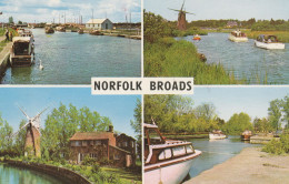 Postcard - The Norfolk Broads - Four Views  - Card No.plc13868   - VG - Unclassified