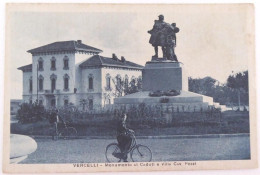 VERCELLI - Monumento Al Caduti E Villa Cav Pozzi - Rare CPA 1935 - Vercelli