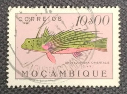 MOZPO0375U7 - Fishes - 10$00 Used Stamp - Mozambique - 1951 - Mosambik