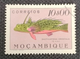 MOZPO0375U8 - Fishes - 10$00 Used Stamp - Mozambique - 1951 - Mosambik