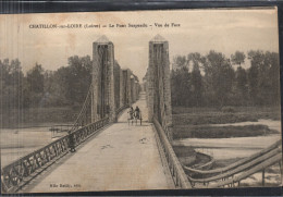 CHATILLON Sur LOIRE - Le Pont Suspendu - Vue De Face - Chatillon Sur Loire