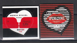 Autoadhésif N° Y&T 1514 Et 1515 Neuf** Coeurs 2018 (Sonia Rykiel) - Unused Stamps