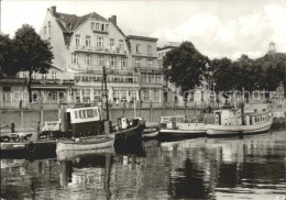 71957926 Warnemuende Ostseebad HO Hotel Und Restaurant Atlantic Bootsanlegestell - Rostock