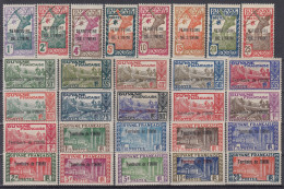 ININI SERIE COMPLETE N° 1/28 NEUFS * GOMME COLONIALE LEGERE TRACE DE CHARNIERE - Unused Stamps