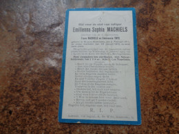 Doodsprentje/Bidprentje   Emilienna-Sophia MACHIELS   St Jans-Molenbeek 1911-1912 (dchtr Frans & Emerencia THYS) - Religione & Esoterismo
