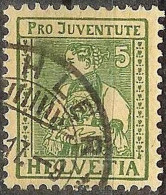 Schweiz Suisse Pro Juventute 1917: Unterwaldnerin Zu WI 8 Mi 134 Yv 155 Mit ⊙ BÜHLER ?.XII.17 (Zumstein CHF 10.00) - Gebraucht