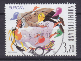 Finland 1998 Mi. 1432, 3.20 (M) Europa CEPT Deluxe KAJAANI Laj Keskus 1998 Cancel !! - Oblitérés