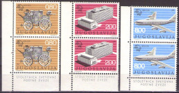 Yugoslavia 1974 - 100 Years Of World Postal Service,UPU - Mi 1546-1548 - MNH**VF - Nuovi