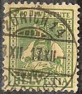 Schweiz Suisse Pro Juventute 1917: Unterwaldnerin Zu WI 8 Mi 134 Yv 155 Mit ⊙ ZÜRICH 14 ?.XII.17 (Zumstein CHF 10.00) - Used Stamps