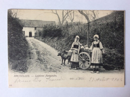 Belgique : Laitières Flamandes - Attelage De Chiens - 1904 - Spannen