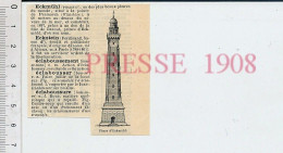 Doc 1908 Phare D'Eckmühl 231ZA5 - Non Classés