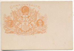 Australian Federation Postcard, Probably 1901, Ochre Image And Text - Altri & Non Classificati