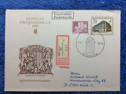 DDR - 1989 R-Brief Aus Berlin - SST "Leipzeger Messe" (2DMK046) - Briefe U. Dokumente