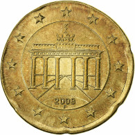 République Fédérale Allemande, 20 Euro Cent, Planchet Error Struck On 10 - Abarten Und Kuriositäten