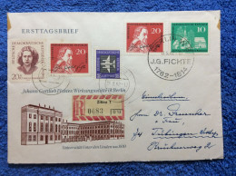 DDR - 1962 R-Brief Aus Zittau - SST "J.G.Fichte" (2DMK047) - Brieven En Documenten