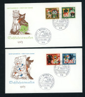 Bund Michel Nummer 408 - 411 FDC Märchen - 1961-1970