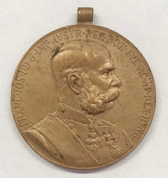 Austria Medal - Signum Memoriae 1898 - Emperor Franz Joseph I E.1499 - Royal / Of Nobility