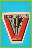 Etiquette De  Biere :Bock Special ERHILLE Rouge (Cote 2006.EC22..74/293 ) - Beer