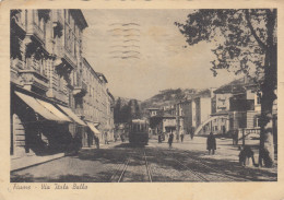 Croazia   -  Fiume -  Rijeka  -  Via Italo Balbo  -  F. Grande   -  Viagg  - Bella Animata Con Tram - Croatia
