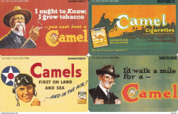 GERMANY(chip) - Set Of 4 Cards, Camel Cigarettes(K 300 A-B-C-D), Tirage 6000, 04/94, Mint - K-Series: Kundenserie
