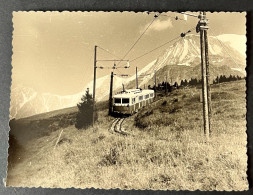 Photo  Ancienne TMB Mont Blanc Train Chamonix 11 X 9 Cm - Treinen