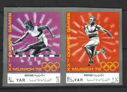 YEMEN (République Arabe). Timbres Non Dentelé De 1972. Gymnastique. - Athletics