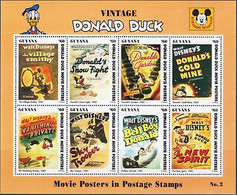Guyana 1996 Donald Duck Film Affiches Disney Smithy Gold Mining Sht MNH - Disney