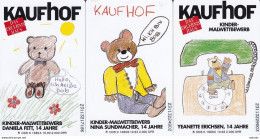 GERMANY(chip) - Set Of 3 Cards, Kaufhof(K 1680 A-B-C), Tirage 2000, 10/93, Mint - K-Series : Serie Clientes