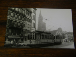 Photographie - Strasbourg (67) - Tramway N° 162 - Epicerie Antoine - 1950 - SUP (HX 85) - Strasbourg