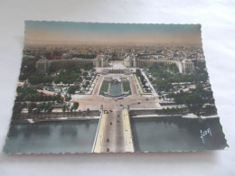 PARIS EN FLANANT 75 LE PALAIS DE CHAILLOT VUE GENERALE COLORISER - Autres Monuments, édifices