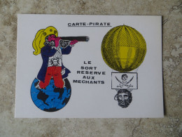 CPM Carte Pirate Le Sort Réservés Aux Méchants Mappemonde Mr Armand à Herblay - Les 100 Amis De La Ccp - Bourses & Salons De Collections
