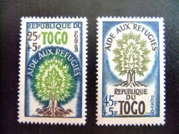 L 59 TOGO 1960 / AÑO DEL REFUGIADO - WORLD REFUGEE YEAR / YVERT 307-308 MNH - Vluchtelingen