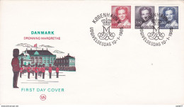 Dänemark FDC 1985 - MiNr 823-825 - Königin Margrethe II. - Covers & Documents