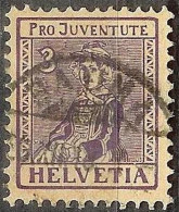 Schweiz Suisse Pro Juventute 1917: Walliserin Valaisanne Zu WI7 Mi 133 Yv 154 Mit ⊙ BAUMA 25.XII.18 (Zumstein CHF 70.00) - Used Stamps