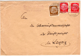 DR 1933, Landpost Stpl. Berglangenbach über Baumholder Auf Brief M. 3+2x12 Pf.  - Lettres & Documents