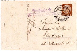 DR 1934, Landpost Stpl. DAUFENBACH über Altenkirchen Auf Karte M. 3 Pf. - Covers & Documents