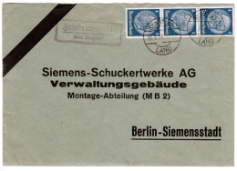 DR 1936, Landpost Stpl. FRIEDRICHSHALL über Stassfurt Auf Brief M. 3x4 Pf. - Covers & Documents